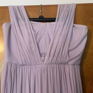 Levander infinity bridesmaid dress. Unaltered